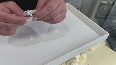 Kirk Kara K195E7X5L 18k White Gold Lori Diamond Engagement Ring