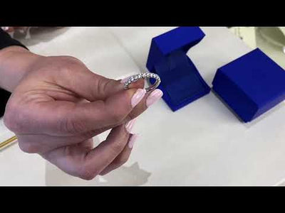 Tacori HT2545 2.5 Millimeter Band 1/2 Way Diamonds 0.65 Ct Petite Crescent Platinum Ring