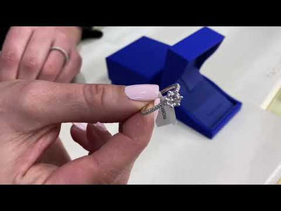 Tacori HT2546 RD 6W Petite Crescent 18K White Gold Engagement Ring Setting