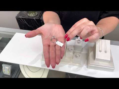 Tacori HT2580 RoyalT 18k White Gold Setting for 8 Millimeter Center Stone