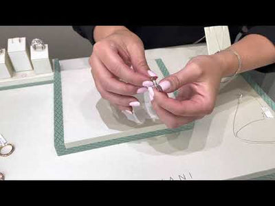 Zeghani ZR2008 Double Row Round Diamond Ring with High Polish Finish