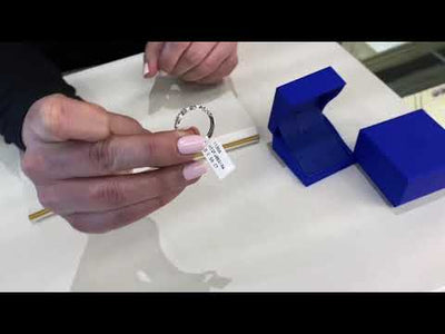 Tacori HT2558 B3/4W 18K White Gold Petite Crescent Wedding Band with Diamonds 0.56 Carats