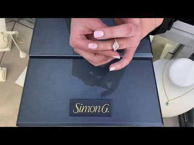 Simon G. TR665 Diamond Engagement Ring Setting for 6.5 Millimeter Round Center Stone