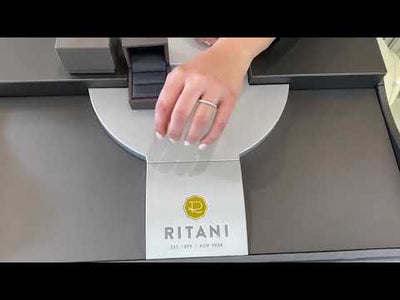 Ritani 21340CR "Masterwork" Collection 14K White Gold Pave Set Diamond Wedding Band 0.83 Carats