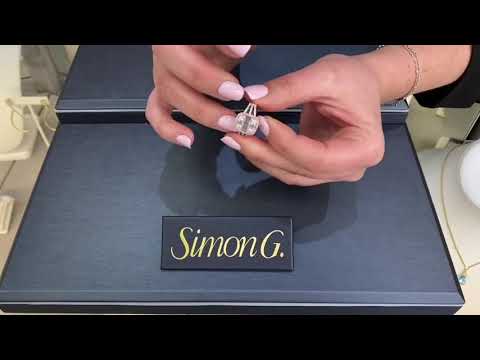 Pink Diamond Ring with Multi Row Shank in 18K White and Rose Gold
