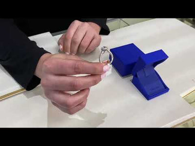 Tacori 37-2 CU 6W Full Bloom 18K White Gold Engagement Ring Setting