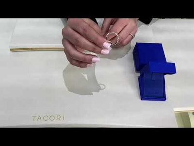 Tacori 200-2W 18K White Gold Sculpted Crescent Ring Size 6.5