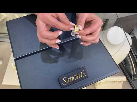 Load video: Simon G. LR2767 Butterfly Bypass Ring with Diamonds