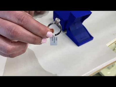 Tacori 2650 Simply Tacori Platinum Engagement Ring Setting for Oval 8X6 Millimeter Stone